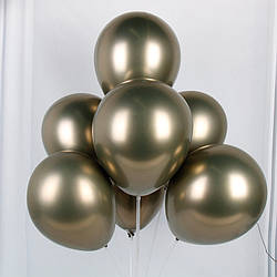 Повітряна куля хромована 10 дюймів пачка 50 штук olive green