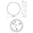 Світильник LED Violux НББ ATOM UA 22W 5000K IP54 антрацит, фото 5