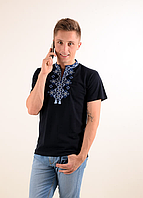 Мужская футболка - вышиванка "Бажан", ткань трикотаж, р. S(44), M(46), L(48), XL(50), 2XL(52), 3X(54)
