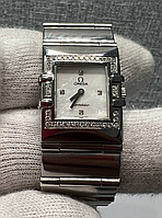 Жіночий годинник часы Omega Constellation Quadra 1528.76.00 з діамантами