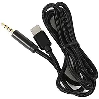 Аудио-кабель VALUE AUX Type-C (тато) - 4pin Audio 3.5 мм (тато) 1 м Black (S0993)