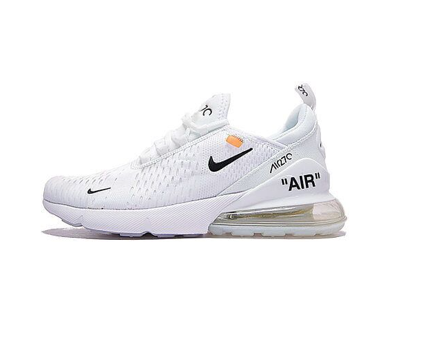 Nike Air 270 Off White Кроссовки мужские белые (Найк Аир Макс Офф Вайт ...