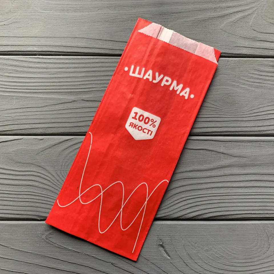 Упаковка для шаурми 230х90х50 мм 600Ф (середня щільність)