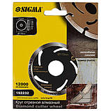 Круг алмазний для залізобетону "Глибокий різ" Ø115×2.2×22.2 мм, 13200об/хв SIGMA (1923021), фото 2