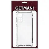 TPU чохол GETMAN Ease logo посилені кути для Xiaomi Redmi Note 11 Pro (Global) / Note 11 Pro 5G, Безбарвний (прозорий), фото 2