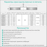 Круг відрізний для металу та неіржавкої сталі Ø 125×1.2×22.2 мм, 12250об/хв SIGMA (1940081), фото 3