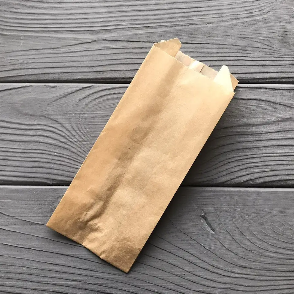 Пакет саше коричневий 170х70х40 мм 40гр/м2 (середня жиростійкість) 85Ф, фото 1