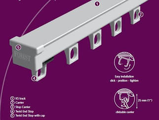 Карниз для штор KS Forest (у зборі)