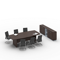 Кабинет руководителя Рэй композиция №4 стол для переговоров ширина 3900 мм (MConcept-ТМ)
