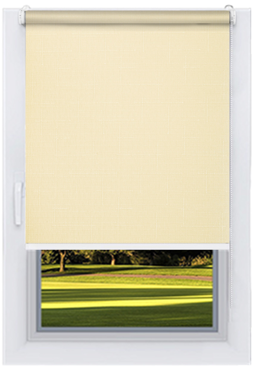 Тканинний ролет Льон Бежевий, фото 1
