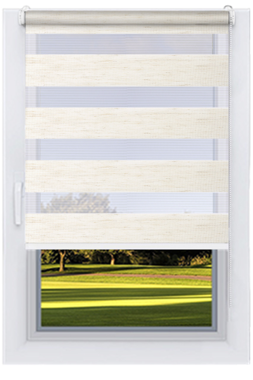 Рулонні штори День-Ніч ЛЬОН, фото 1