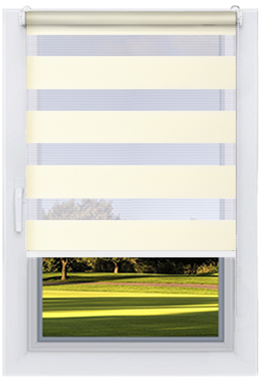 Рулонні штори День ніч Бежевий, фото 1