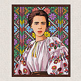 Картина за номерами Леся Українка. Патріотичний сюжет 40*50 см Ідейка KHO 2552 pbn-p, фото 3
