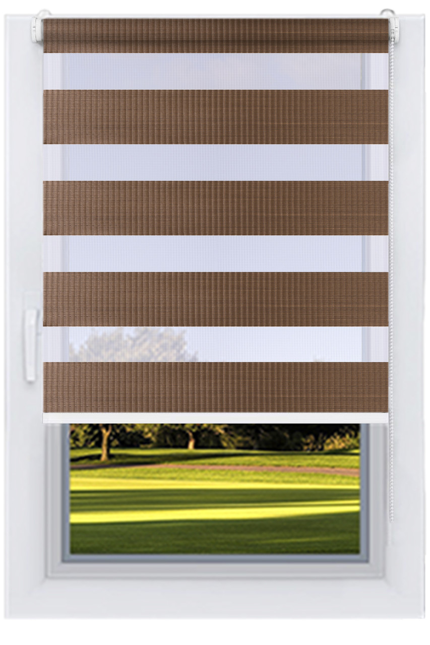 Ролета День Ніч Сієна Горіховий, фото 1