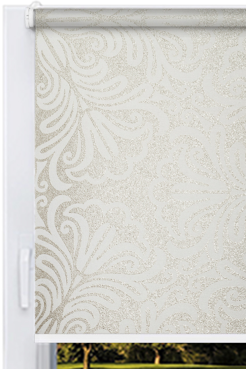Рулонна штора Металік Білий Принт Німеччина, фото 1