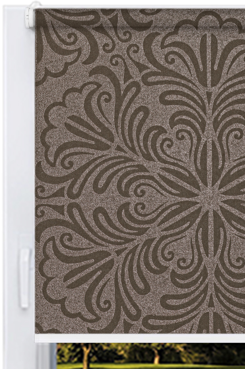 Рулонна штора Металік Принт Шоколад Німеччина, фото 1