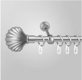 Карниз для штор однорядний металевий 19 мм EM149 Сатин 200 см