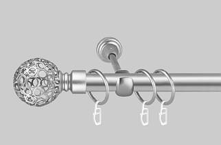 Карниз для штор однорядний металевий 25 мм, Савона