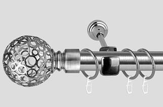 Карниз для штор однорядний металевий 25 мм, Савона