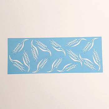 Бордюрний трафарет Колоски No4 9.5х25.5 см