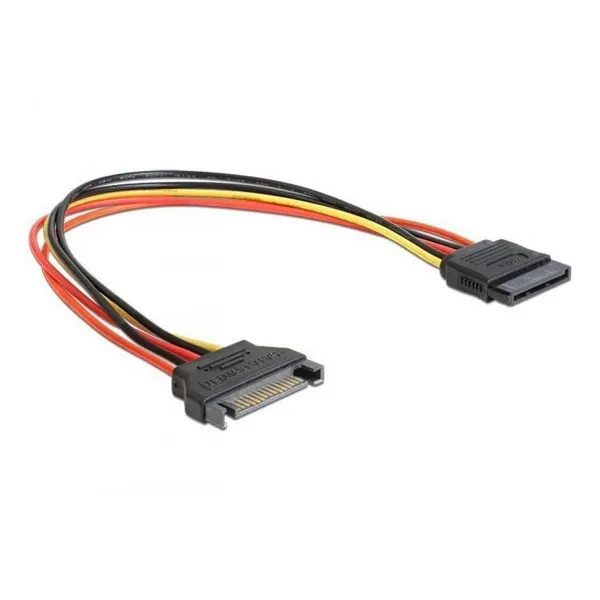 Кабель для компютерних комплектуючих Cablexpert CC-SATAMF-01 Black SATA 0.3 м