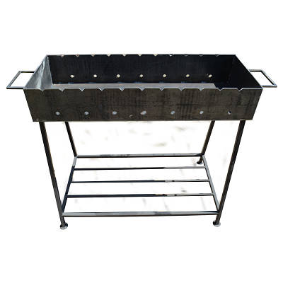 Мангал 9 шампурів 4 мм на дровниці (М9-4D)