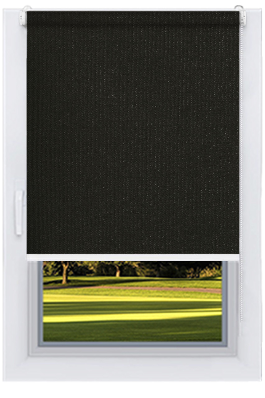 Тканинний ролет Блекаут Чорний (Німеччина), фото 1