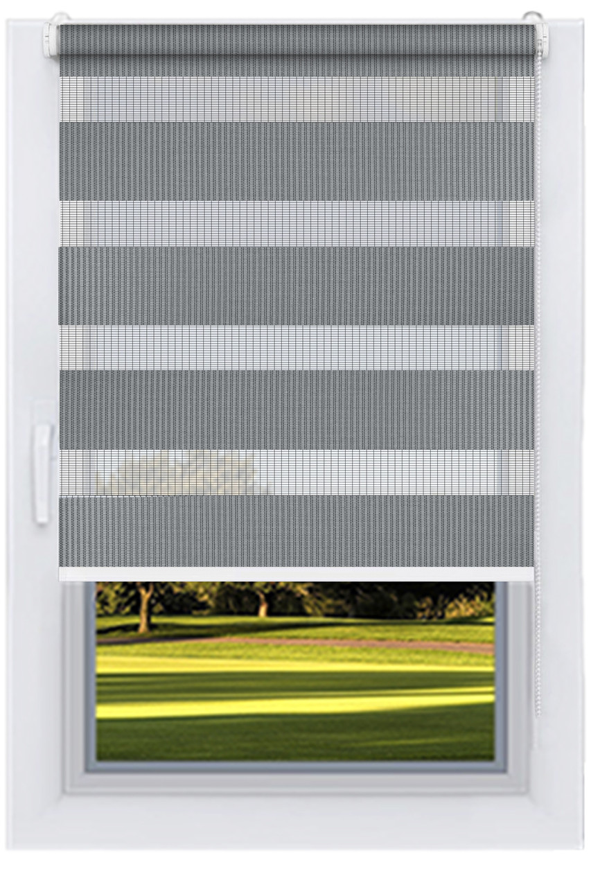 Ролета День Ніч Стендаль Сірий, фото 1
