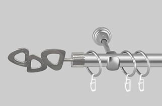 Карниз для штор однорядний металевий 19 мм, Лілет Сатин