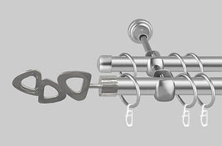 Карниз для штор однорядний металевий 19 мм, Лілет Сатин