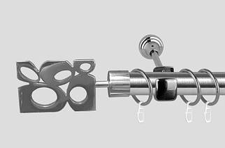 Карниз для штор однорядний металевий 19 мм, Бісетте Сталь