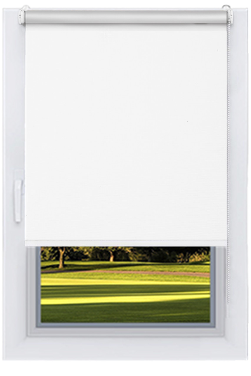 Тканинний ролет Блекаут Білий (Німеччина) 220*160 посилено.система, фото 1