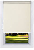 Тканинний ролет Блекаут Білий Пісок (Німеччина) 220*160 посилений.система