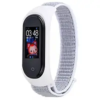 Ремінець для фітнес-браслету UWatch Uwatch Replacement Nylon Strap for Mi Band 3/4/5 White