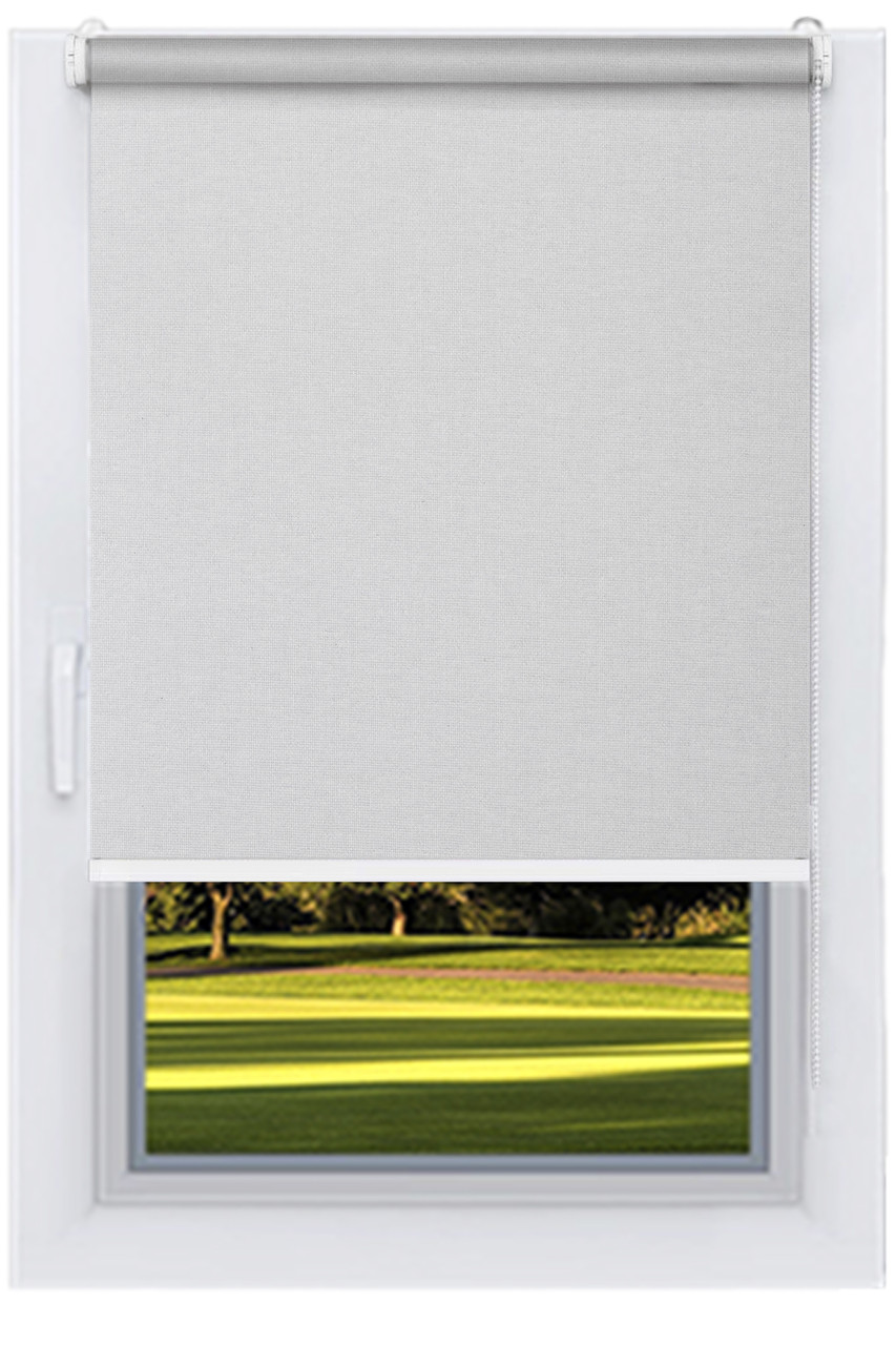 Тканинний ролет Блекаут Сірий (Німеччина) 220*160 посилено.система, фото 1