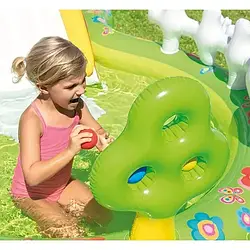 Басейн Intex Мій сад 57154 Green дитячий, надувний, з гіркою