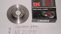 Тормозной диск Logan (d259мм) не вентилируемый