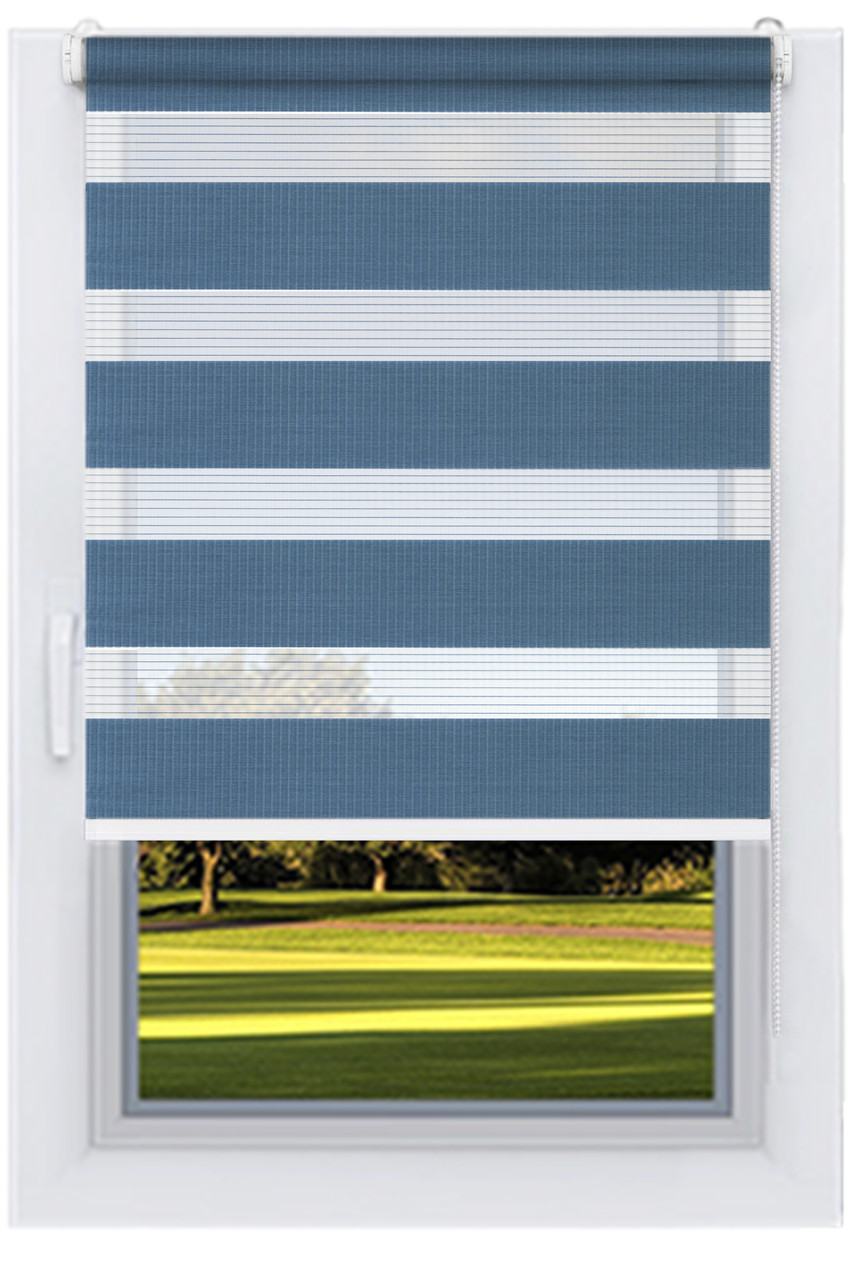 Ролета День ніч Синій корал, фото 1