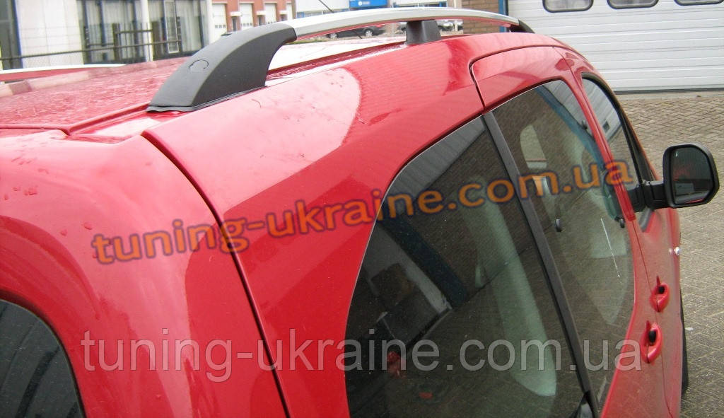 Рейлинги на крышу алюминиевые концевики ALM для Renault Logan 2004-2012 - фото 4 - id-p325468068