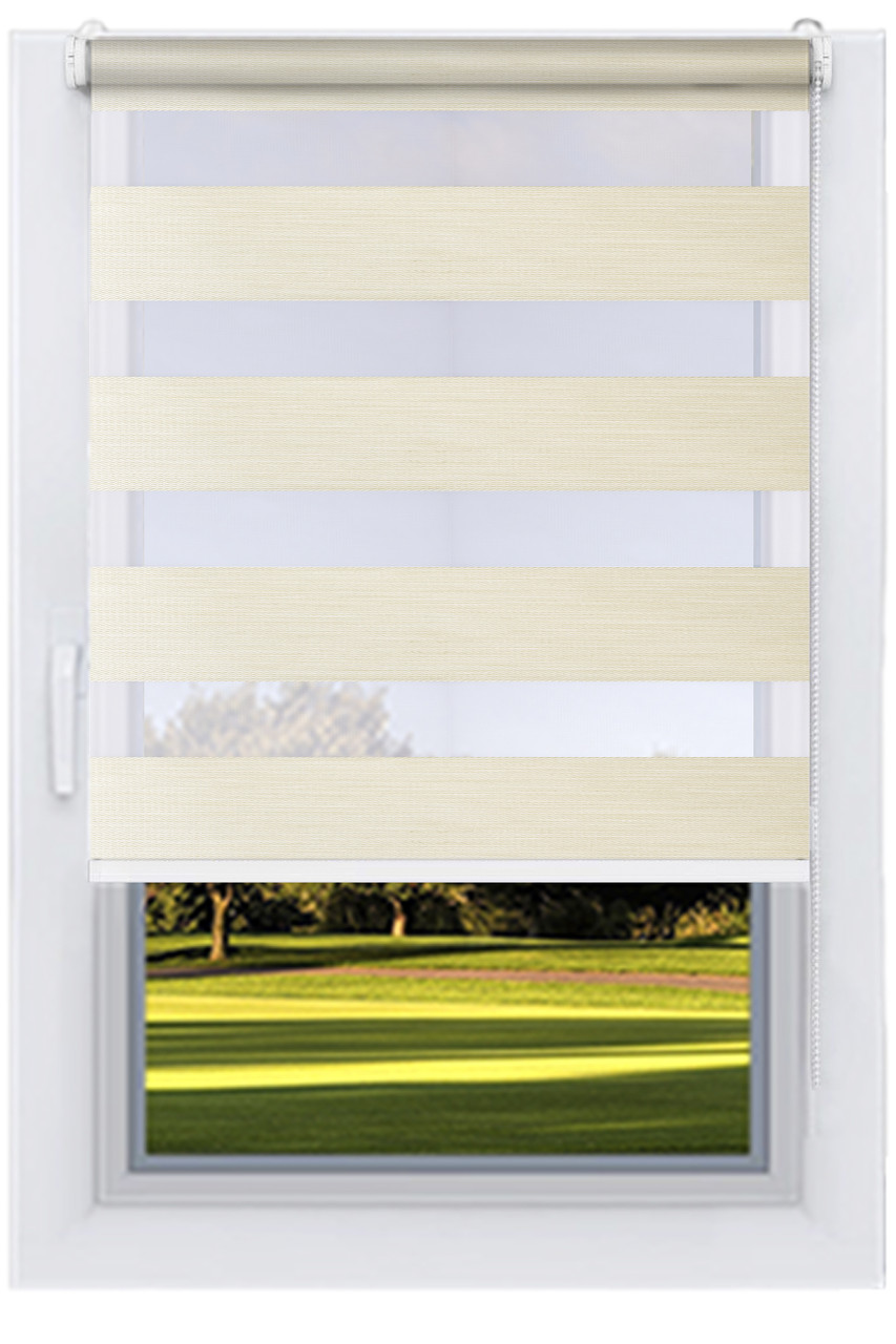 Рулонні штори День-Ніч Сталь (Блекаут) ВН-2901, фото 1