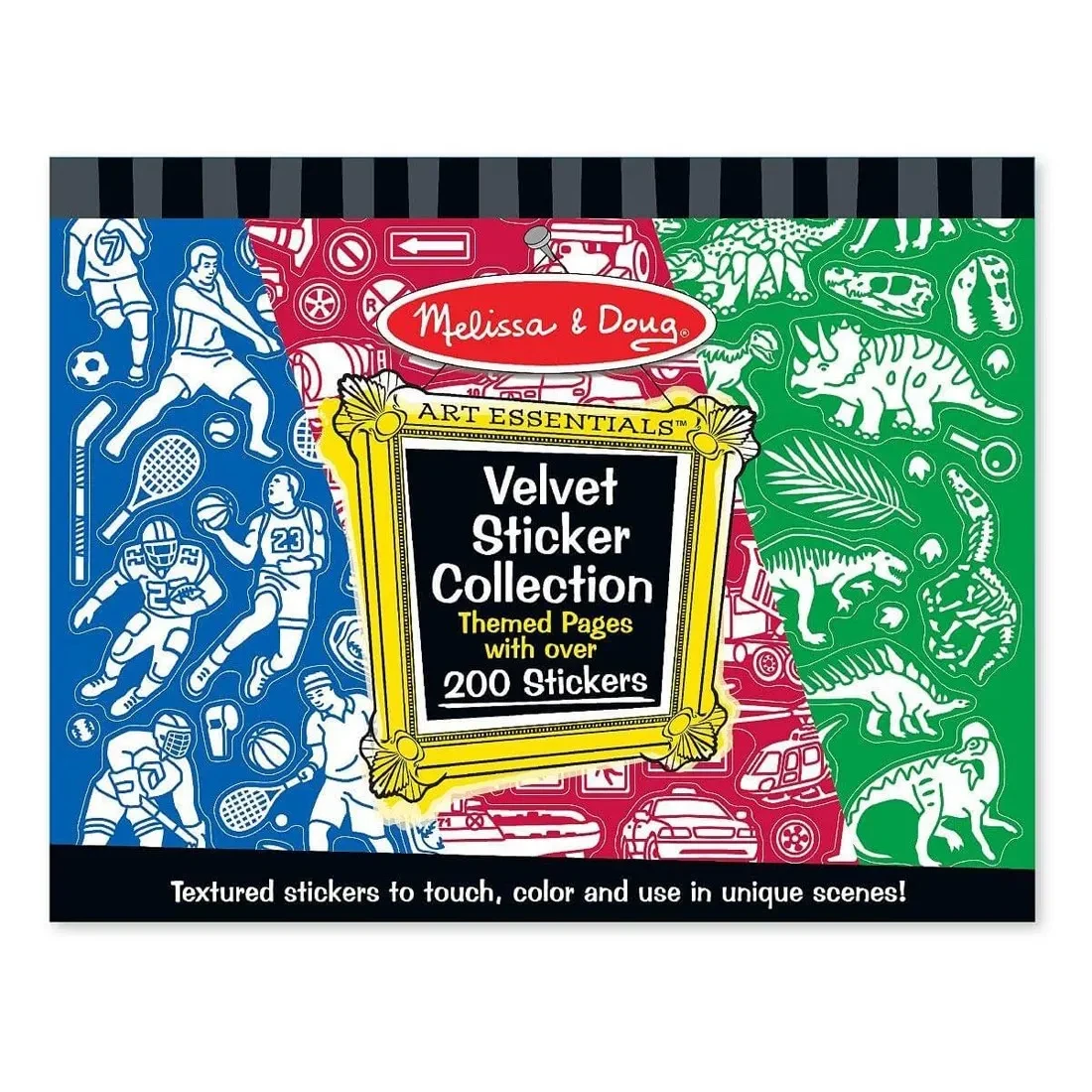 Набір вельветових наліпок для хлопчиків Melissa & Doug Velvet Sticker Collection - Blue