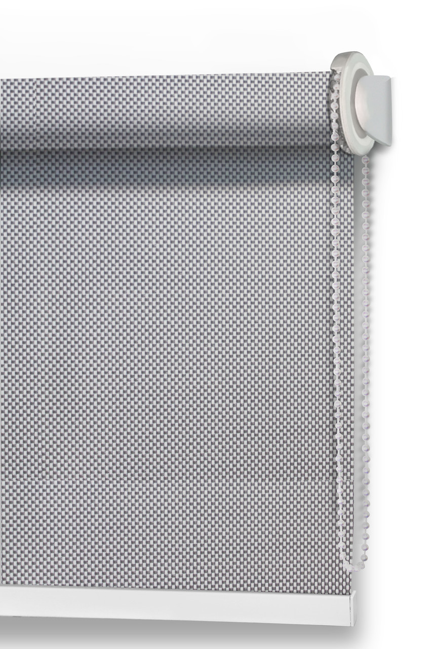 Напівавтоматичні ролети жалюзі Скрін Сіро Білий Spring (Італія), фото 1