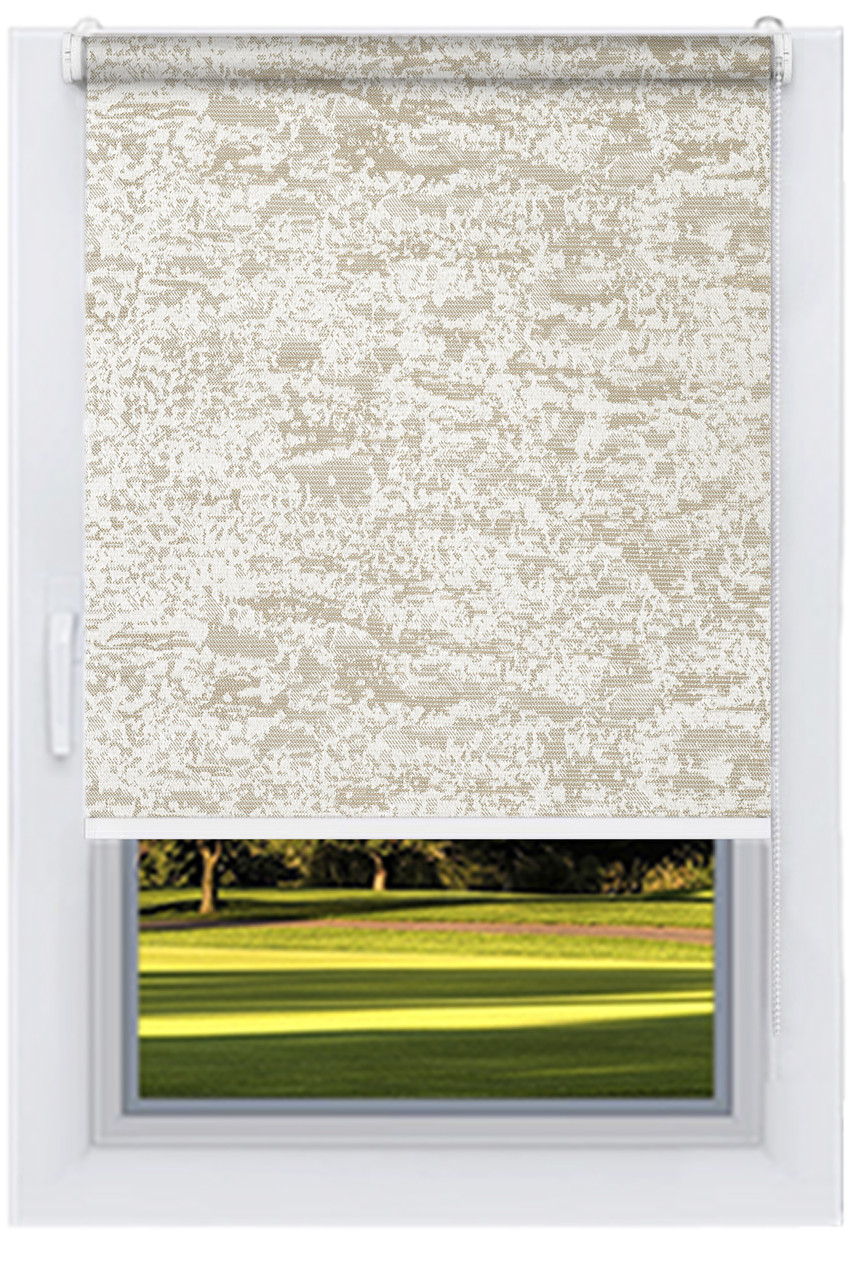 Рулонна Штора Феєрія Капучино (Блекаут) 210*160 посилена система, фото 1