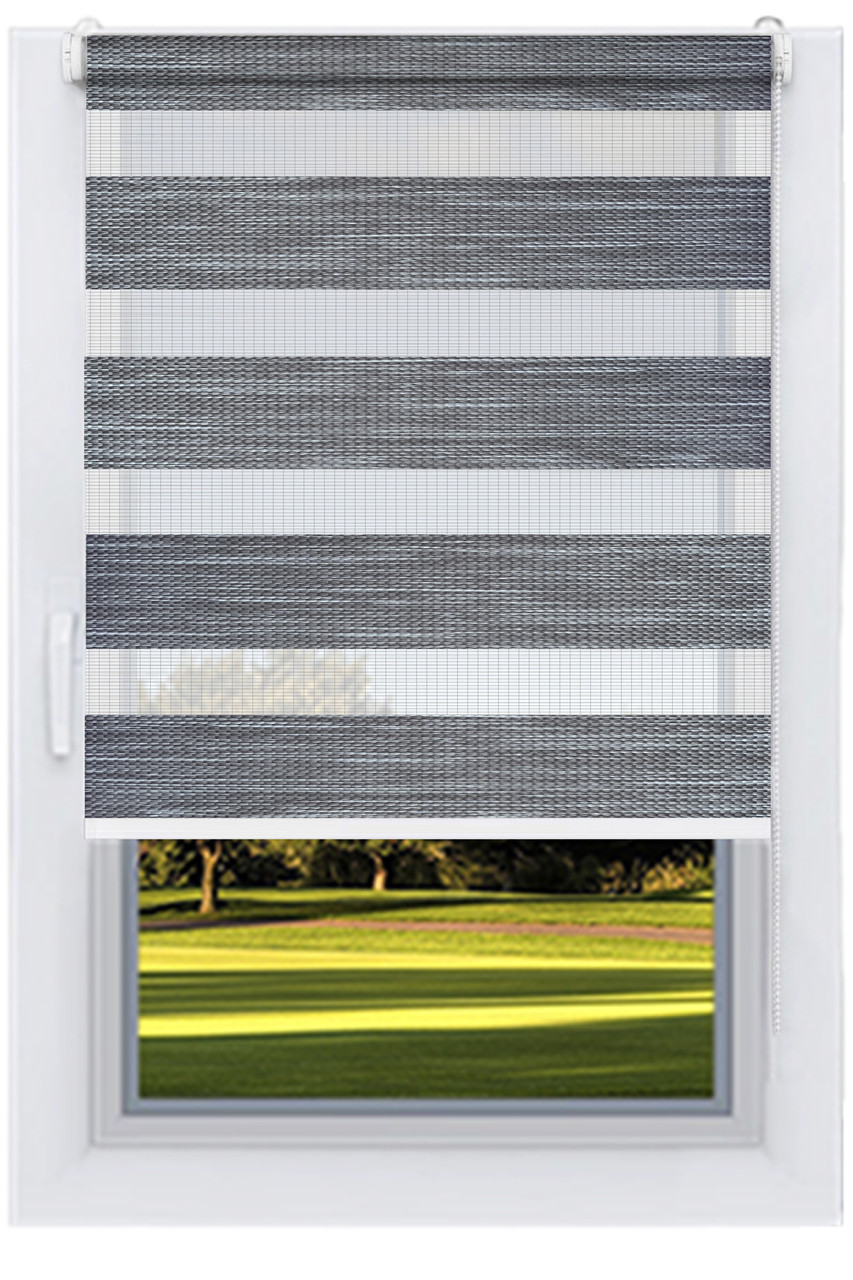 Ролета День Ніч Сірий ZW, фото 1
