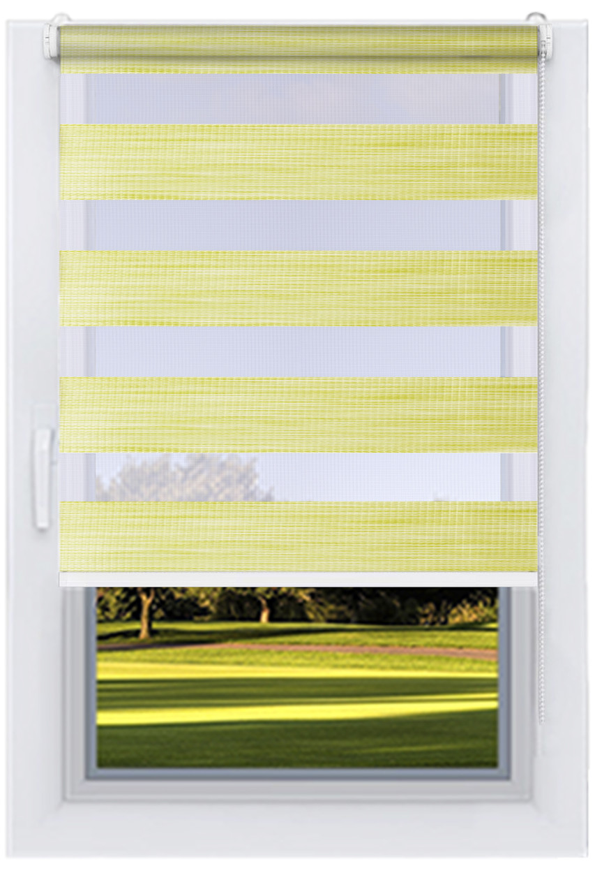 Рулонні штори День-Ніч Салатний (ВН-2747), фото 1