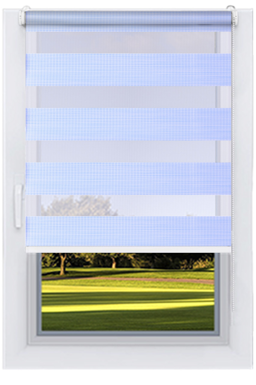 Рулонні штори День-Ніч Небесний (ВН-2748), фото 1