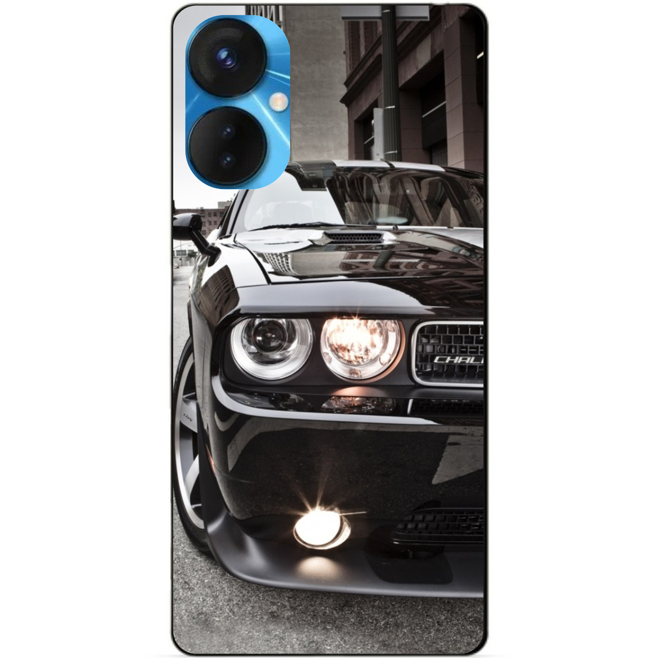 Силіконовий бампер чохол для Tecno Spark 9 Pro з малюнком Dodge