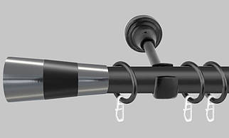 Карниз для штор металевий, однорядний 19 мм , Модуло