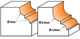 Фреза CMT профільна калевкова з підшипником R4-D28,7-l13-d8, фото 2