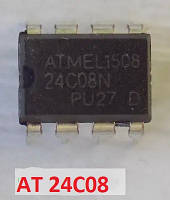 Мікросхема 24C08 Microchip корпус SO8